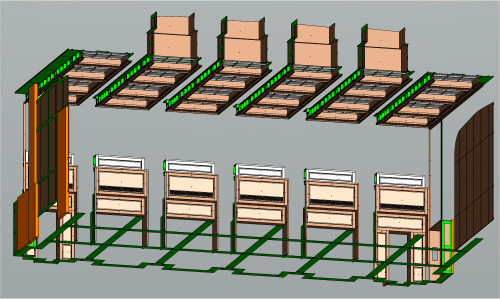 3a. Lo sviluppo del progetto 3d riadatta il design al costruito
